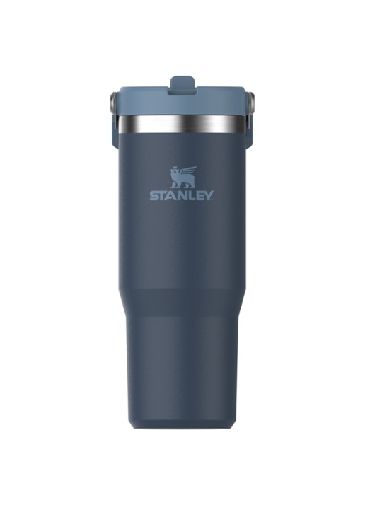 Stanley PMI The IceFlow™ Flip Straw Tumbler thermosfles 0,89 liter - voorkant donkerblauw