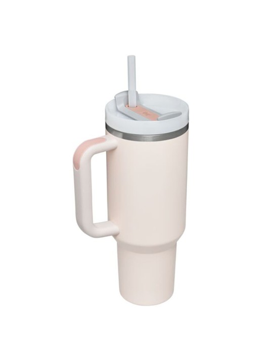 Stanley Quencher H2.0 Flowstate Tumbler thermosfles 1,2 liter  - voorkant 5 lichtroze