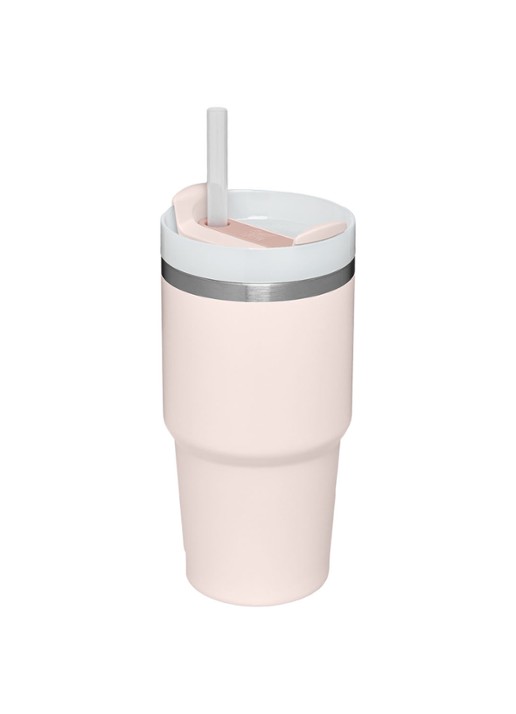 Stanley Quencher H2.O FlowState  thermofles 60 cl  - achterkant lichtroze