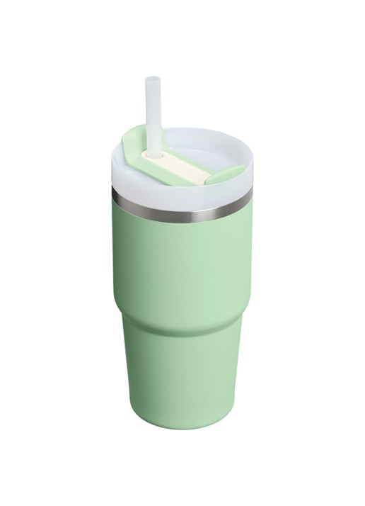 Stanley Quencher H2.O FlowState waterfles 0,6 liter - voorkant 3 lichtgroen