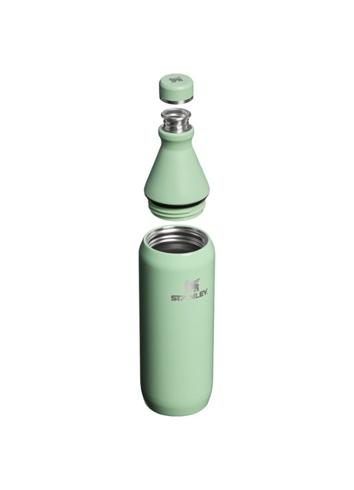 Stanley The All Day Slim waterfles 0,6 liter - achterkant lichtgroen