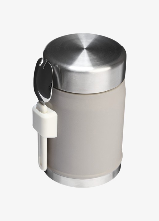 Stanley The Legendary Food Jar + Spork lunchbox 40 cl - achterkant ash 2.0 / grijs