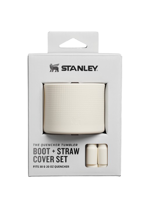 Stanley The Quencher® bekerhoes en rietjes dop 3-delig - detail gebroken wit