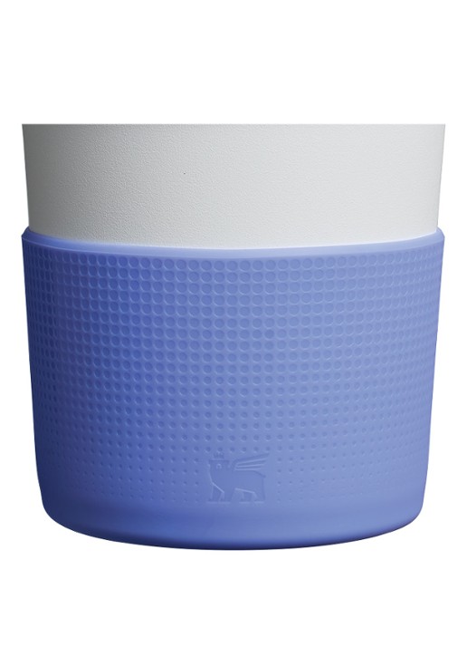 Stanley The Quencher® bekerhoes en rietjes dop 3-delig - voorkant 2 violet