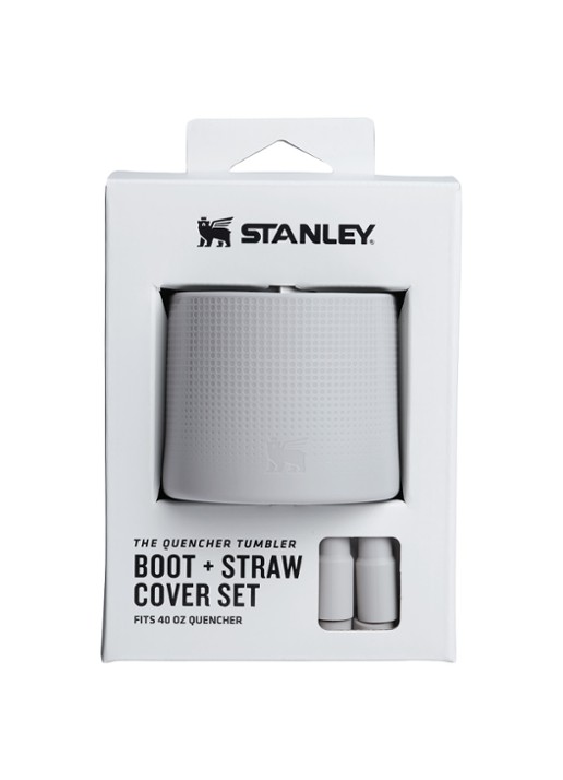 Stanley The Quencher® bekerhoes en rietjes dop 3-delig - detail grijs