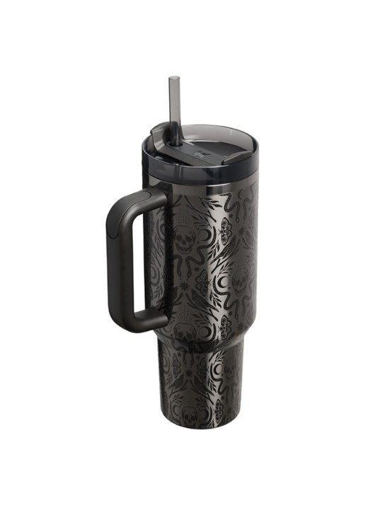 Stanley The Quencher® H2.O FlowState™ thermosfles 0,6 liter - achterkant 2 zwart