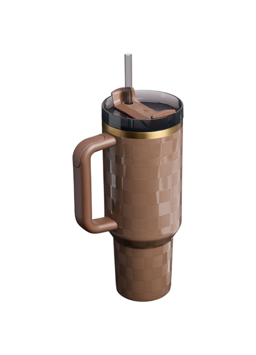Stanley The Quencher® H2.O FlowState™ thermosfles 60 cl  - achterkant kastanjebruin