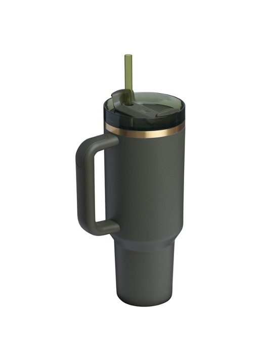 Stanley The Quencher H2.O FlowState™ Tumbler thermofles 1,18 liter - voorkant 2 olijfgroen