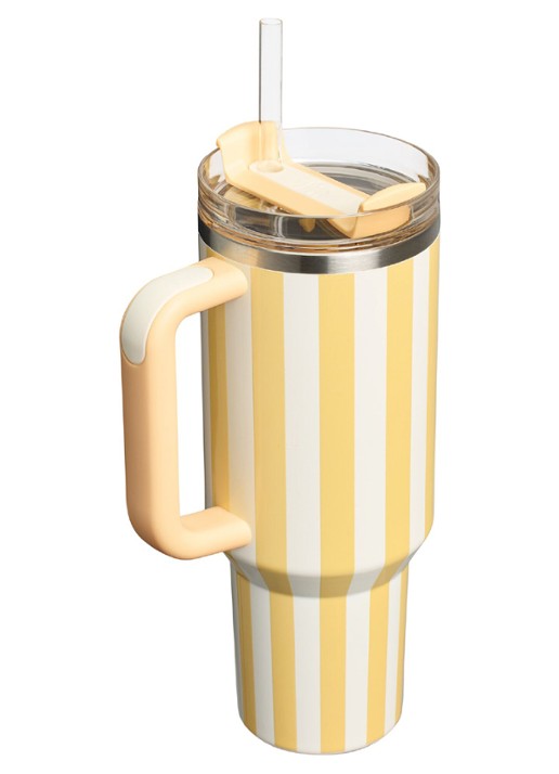 Stanley The Quencher H2.O FlowState™ Tumbler thermofles 1,18 liter - voorkant 2 lichtgeel
