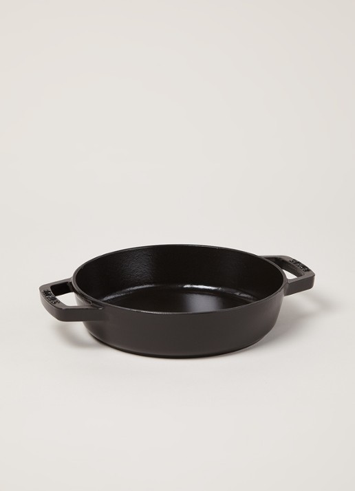 Staub Braadpan Ø20 cm - voorkant 2 zwart