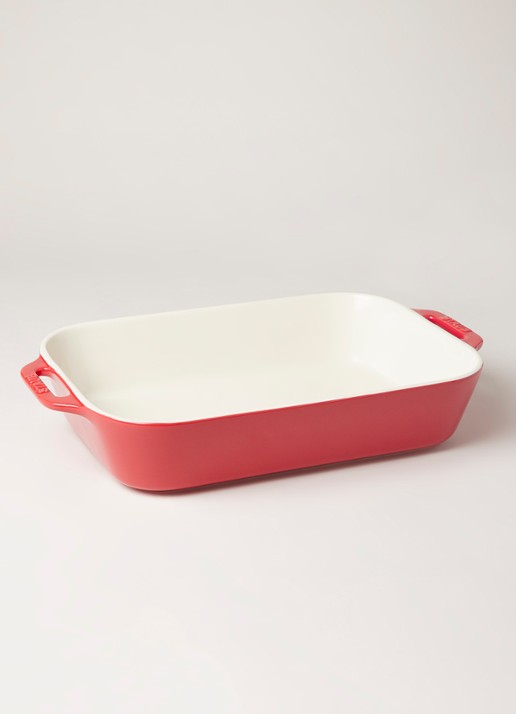 Staub Ovenschaal 40 cm - voorkant 3 steenrood
