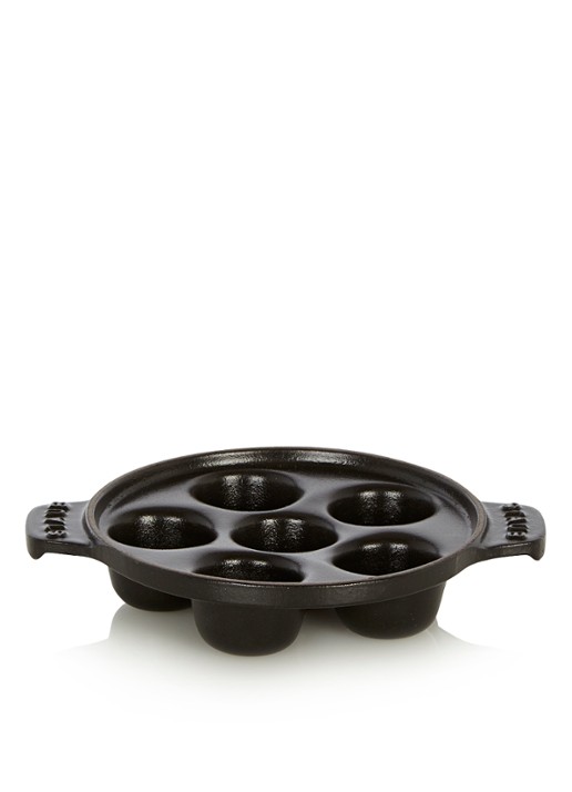 Staub Slakkenpan met 6 openingen 14 cm