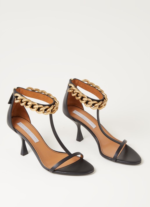 Stella McCartney Falabella sandalette van leer - detail 3 zwart