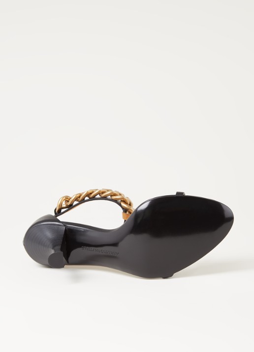 Stella McCartney Falabella sandalette van leer - detail 5 zwart