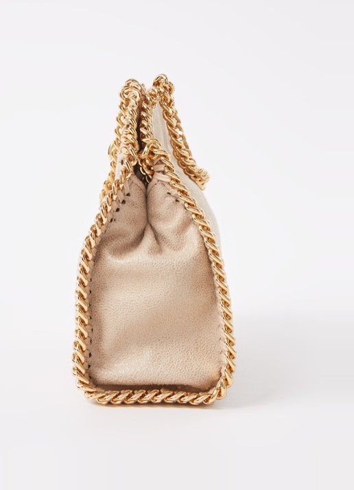 Stella McCartney Falabella Tiny handtas met ketting - detail 2 beige