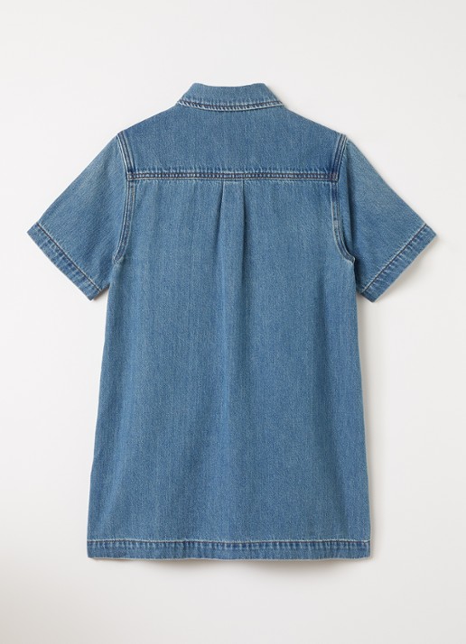 Stella McCartney Jurk van denim - voorkant 3 blauw