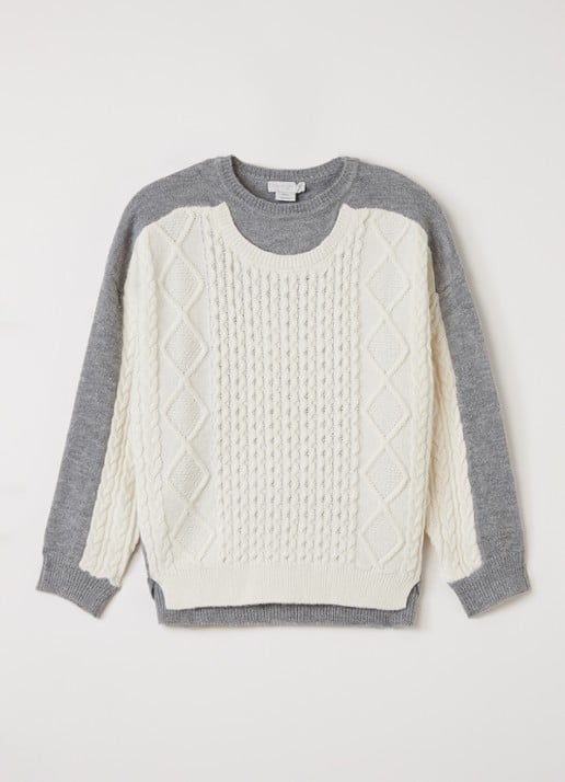 Stella McCartney Kabelgebreide trui in wolblend