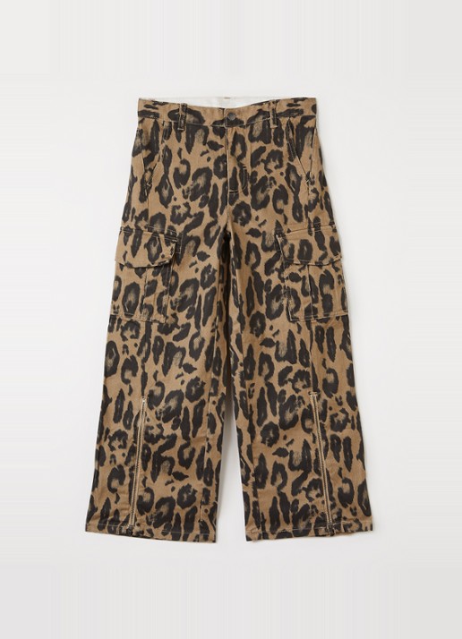 Stella McCartney Loose fit jeans met panterprint