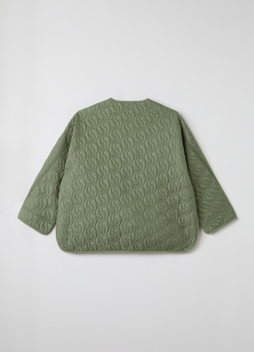 Stella McCartney Outdoor jack met klepzakken - achterkant 3 mosgroen