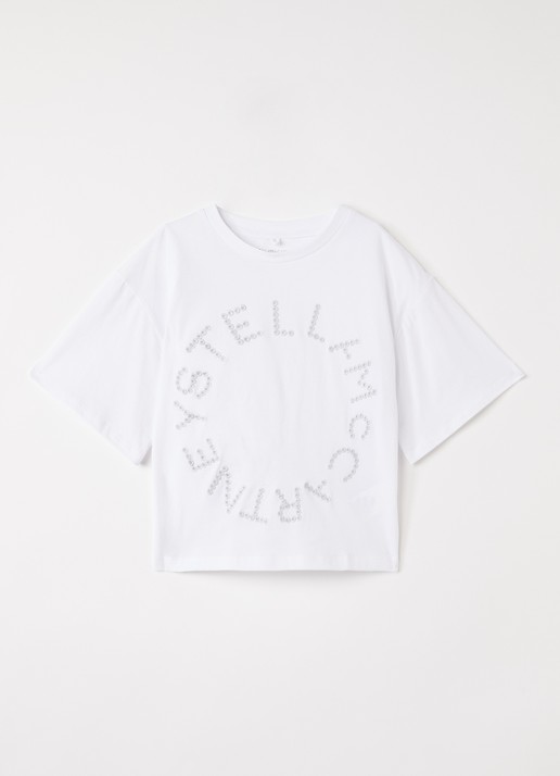 Stella McCartney T-shirt met logoborduring
