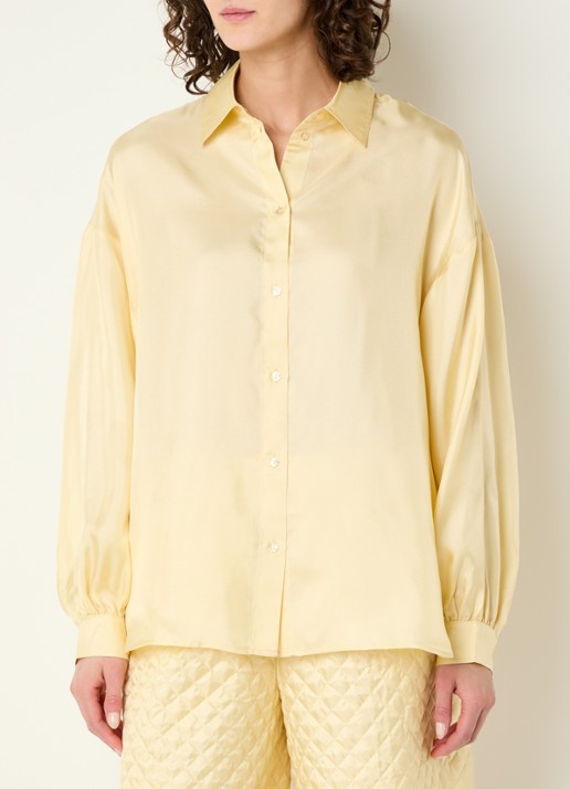 Stella Nova Blouse van zijde met strikdetail