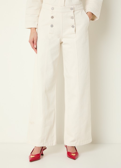 Stella Nova High waist wide leg jeans met gekleurde wassing