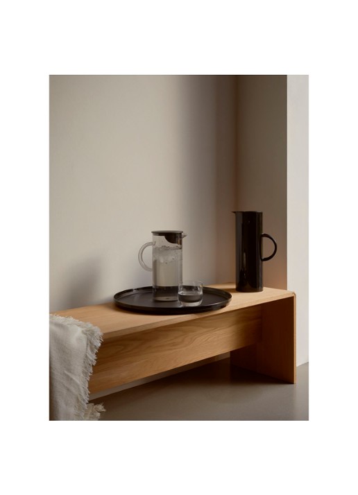 Stelton Em77 karaf met deksel 1,5 liter - voorkant 3 donkergrijs