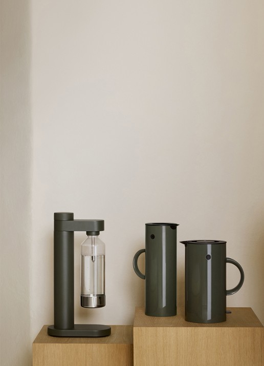 Stelton EM77 thermoskan 1 liter  - detail 5 donkergrijs