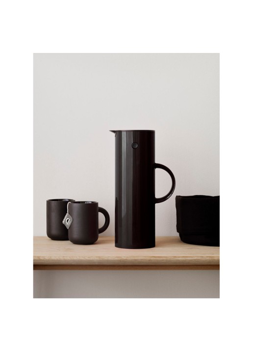 Stelton Em77 thermoskan 1 liter - detail 3 zwart