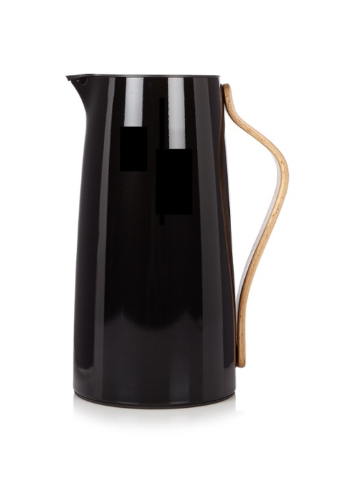 Stelton Emma thermoskan 1,2 liter - voorkant diepzwart