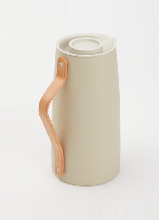 Stelton Emma thermoskan 1,2 liter - voorkant 2 beige