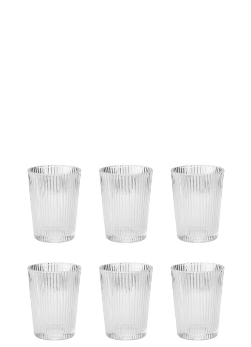 Stelton Pilastro drinkglas 15 cl set van 6 - voorkant transparant