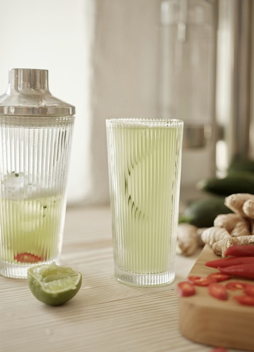 Stelton Pilastro drinkglas 30 cl set van 4 - achterkant transparant