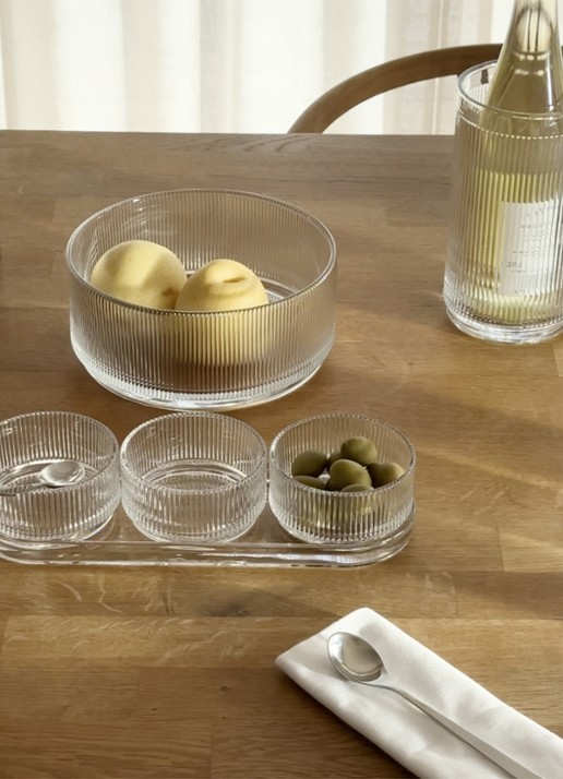 Stelton Pilastro tapas serviesset 4-delig - detail 4 transparant