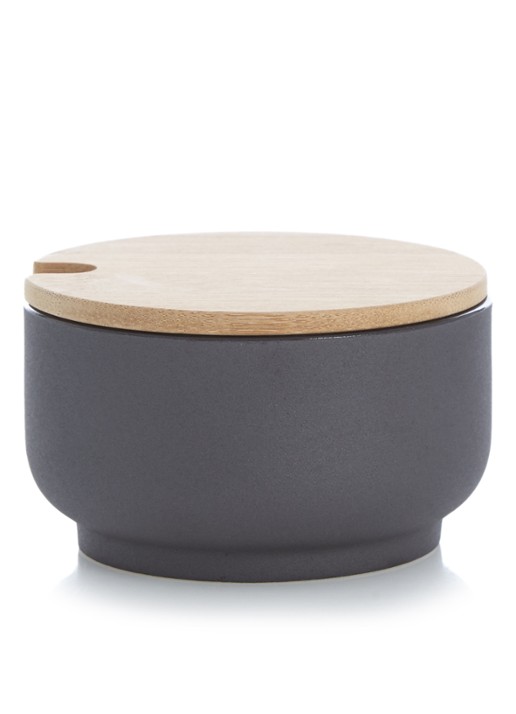 Stelton Theo suikerpot - voorkant antraciet