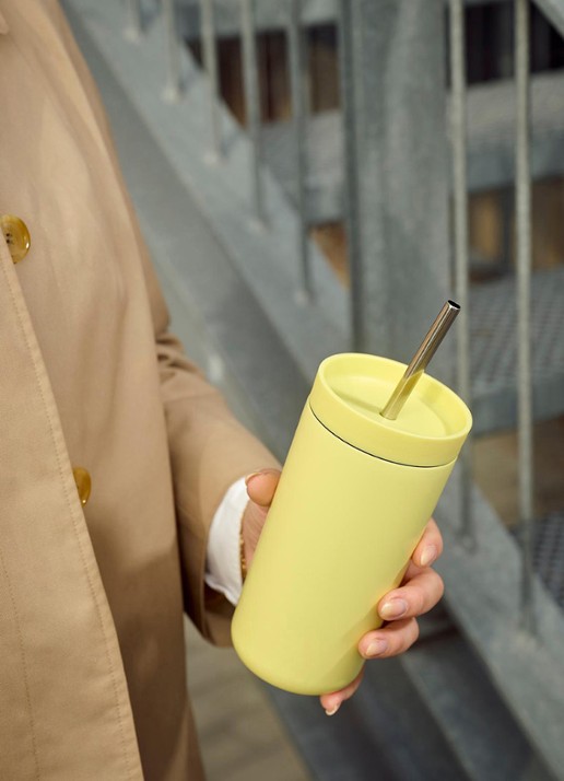 Stelton To Go Click thermosbeker 20 cl - voorkant 2 lichtgeel