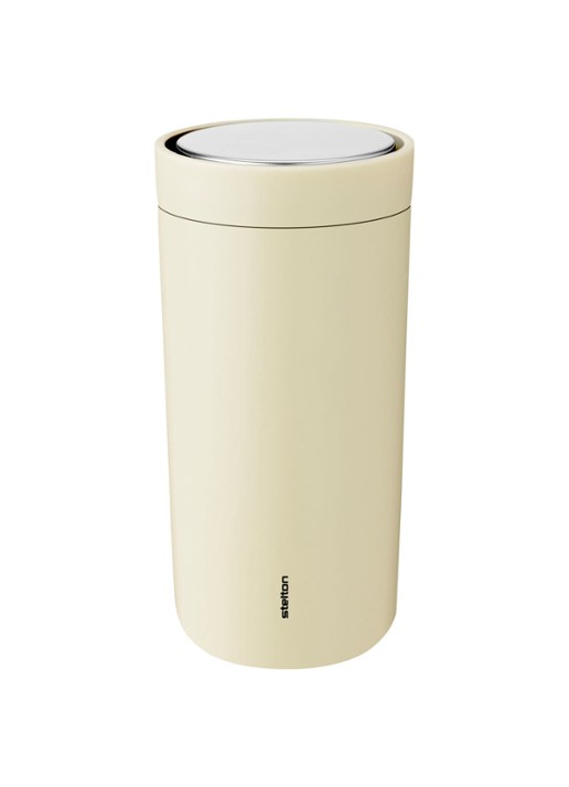 Stelton To go click thermosbeker 40 cl - voorkant vanilliegeel