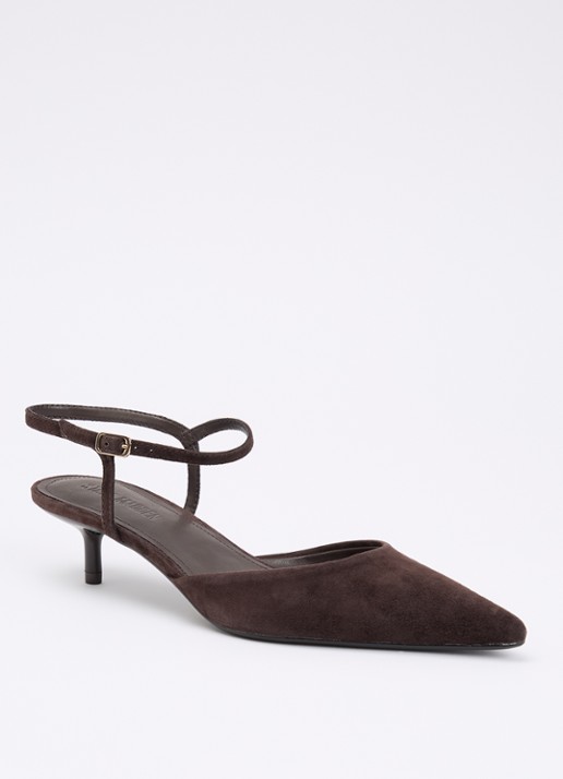 Steve Madden Adelaide slingback van suède  - voorkant 4 bruin
