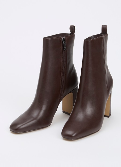 Steve Madden Adelisa enkellaarsje - detail 2 donkerbruin