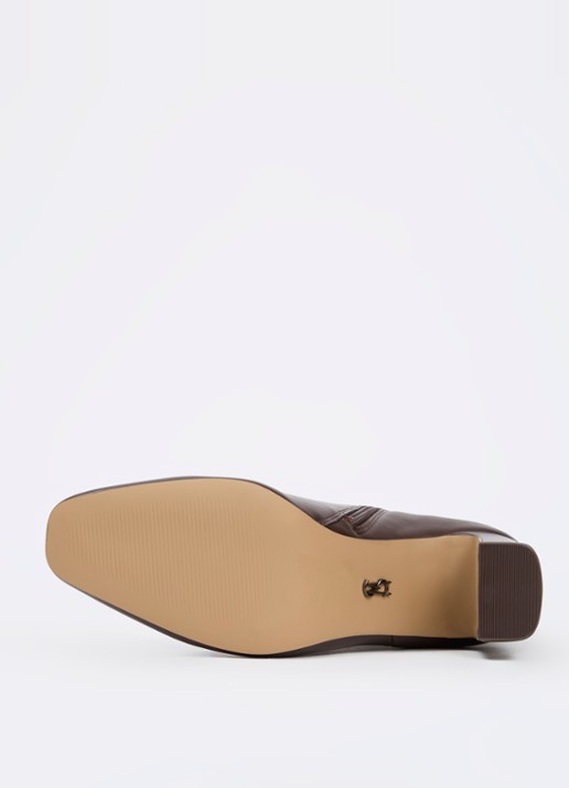 Steve Madden Adelisa enkellaarsje - detail 3 donkerbruin