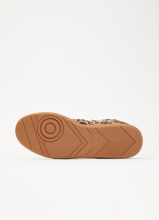 Steve Madden Augustine sneaker met panterprint - detail 4 camel