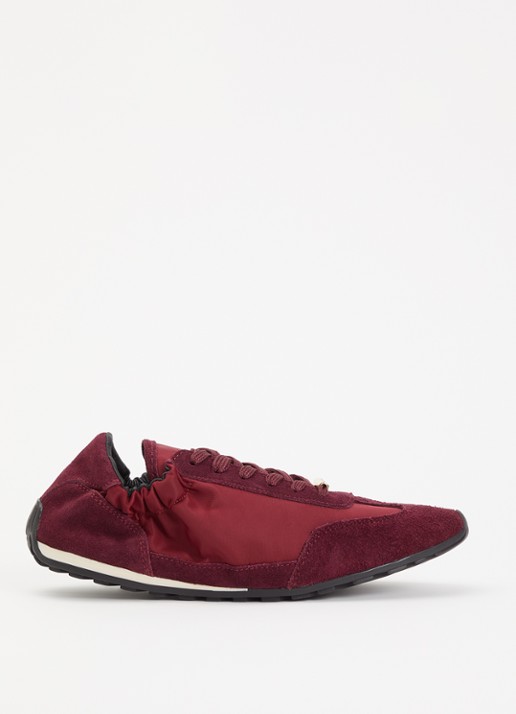 Steve Madden Bobby sneaker van suéde - voorkant 2 bruin