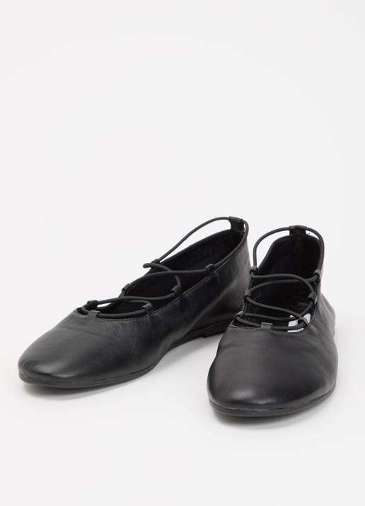 Steve Madden Bombshell ballerina van leer - detail 2 zwart