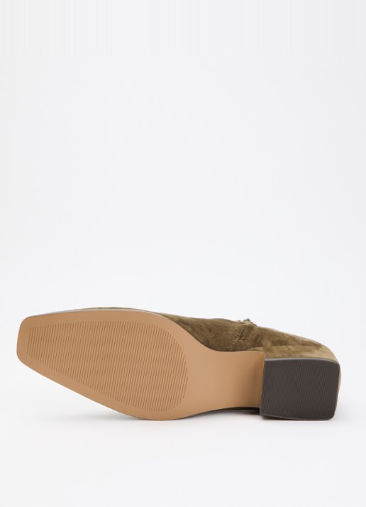 Steve Madden Dusty enkellaarsje van suède - detail 2 olijfgroen