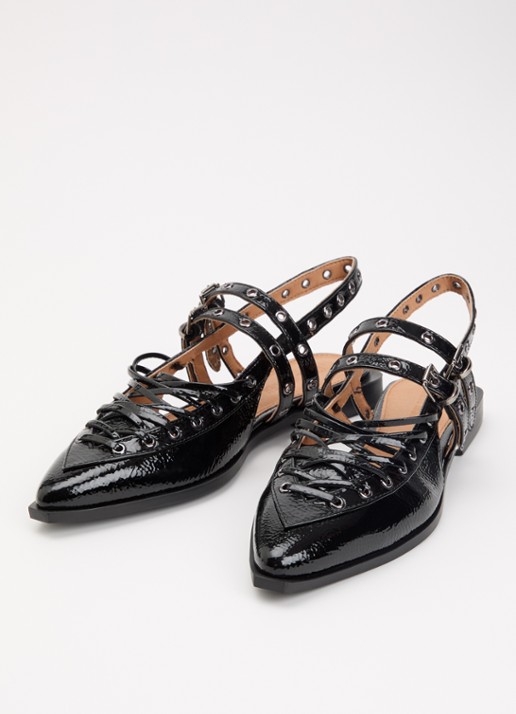 Steve Madden Galanti slingback met lakfinish - detail 2 zwart