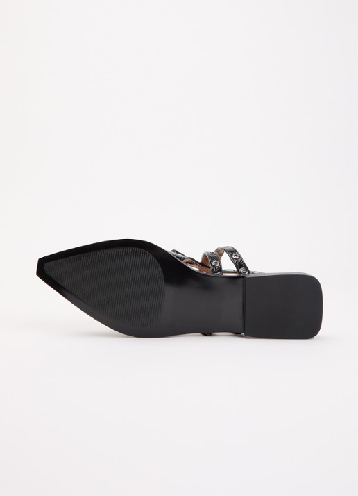 Steve Madden Galanti slingback met lakfinish - detail 4 zwart