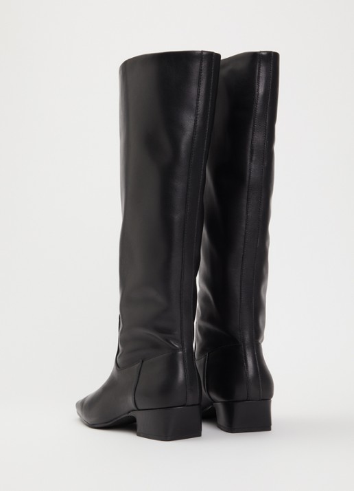 Steve Madden Gwyneth laars van leer - achterkant 3 zwart