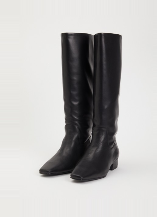 Steve Madden Gwyneth laars van leer - detail zwart