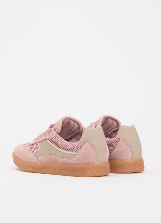 Steve Madden Jesma sneaker van suède - achterkant 2 roze