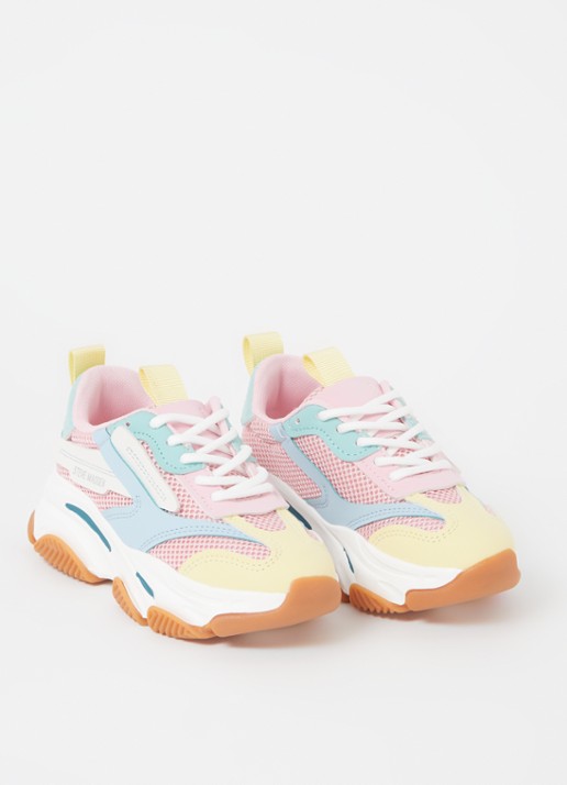 Steve Madden JPossession sneaker met mesh details - voorkant 4 roze